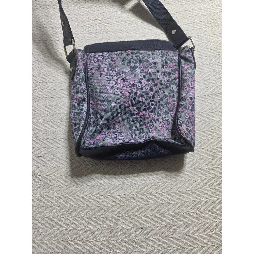 Lily Bloom Green Living Crossbody Bag Purple Floral Leopard Recycled Polyester